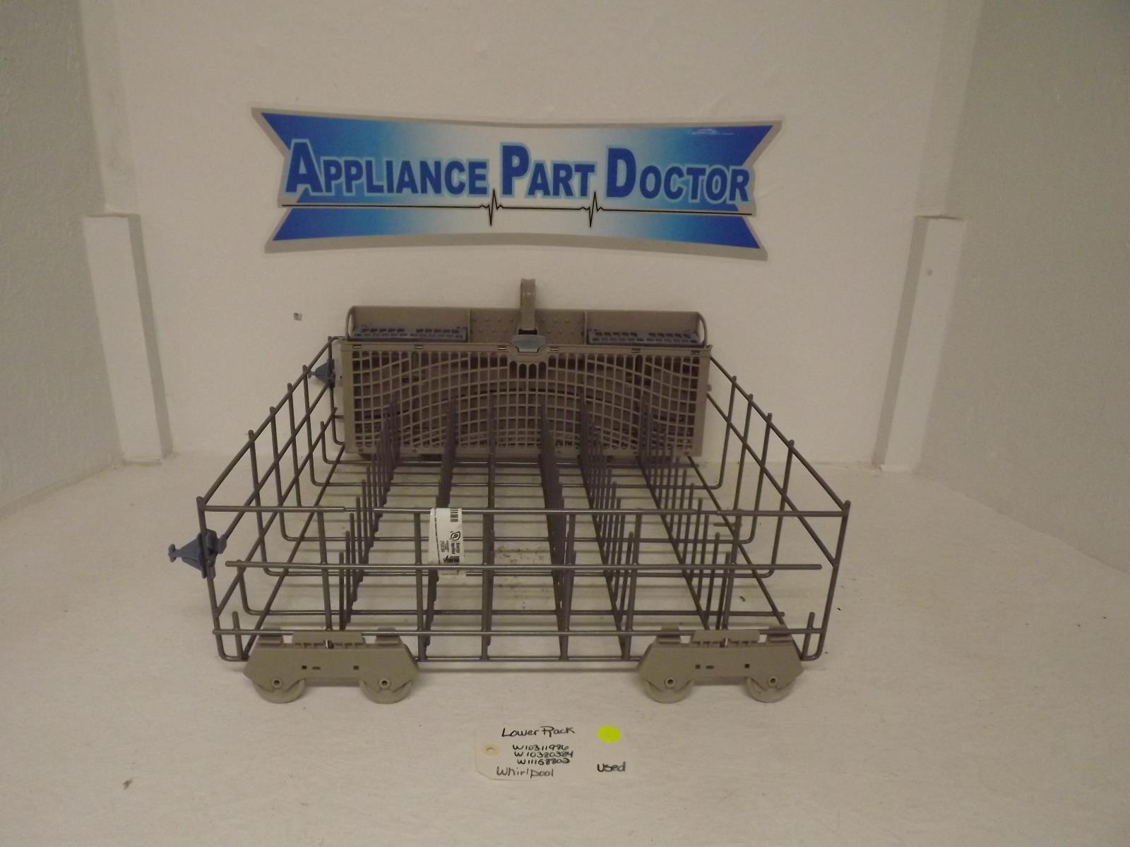 Whirlpool Dishwasher W10311986 W10380384 W11158802 Lower Rack Used Whirlpool Dishwasher W10311986 W10380384 W11158802 Lower Rack Used